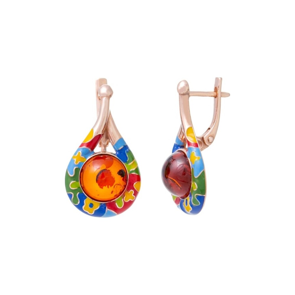 Mosaic Teardrop Earrings — AMBERRA earrings