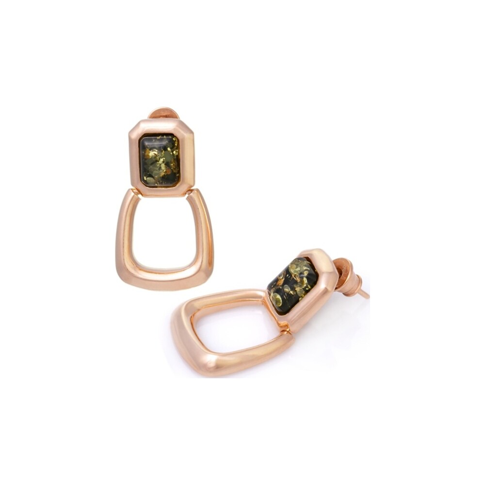 Cognac Teardrop Drop Earrings — AMBERRA earrings