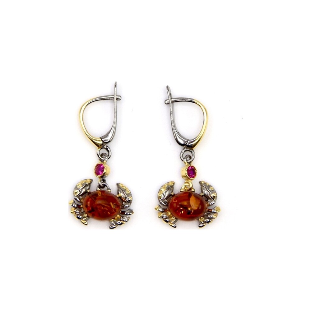 Crab Drop Earrings — AMBERRA earrings