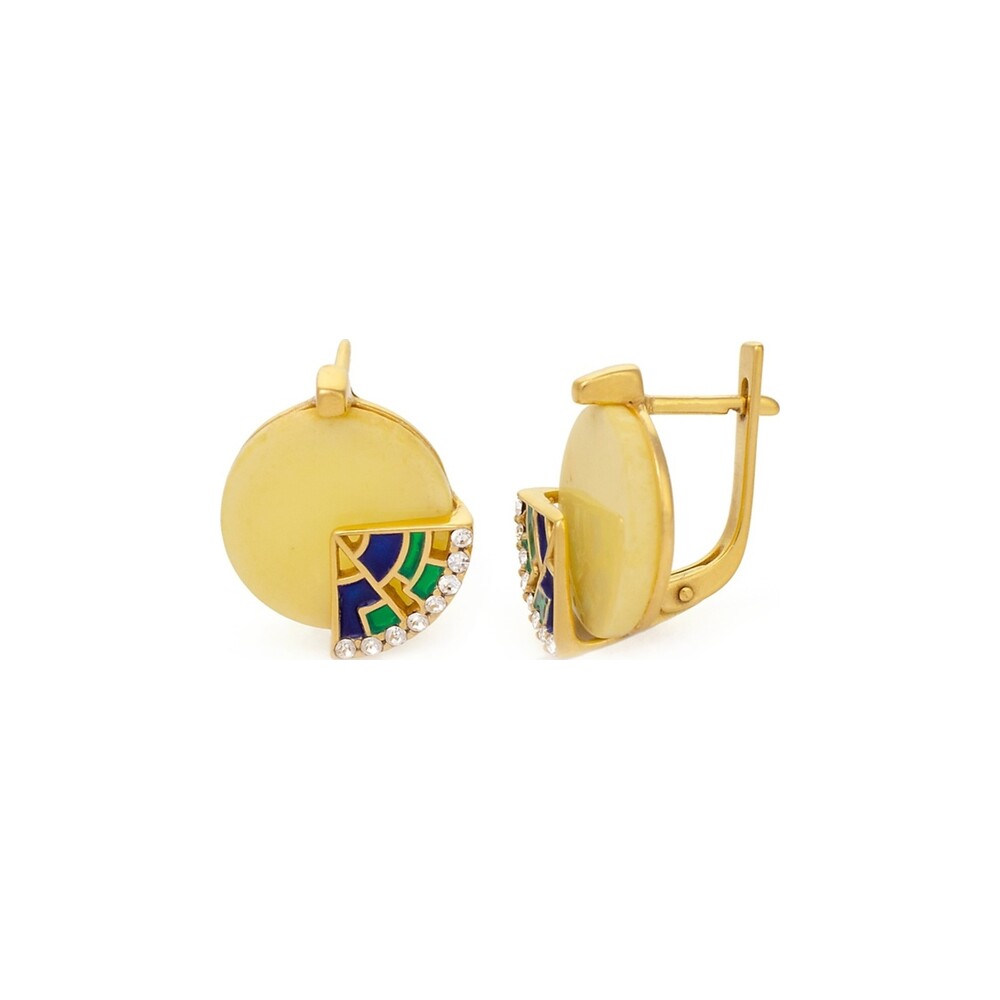 Golden Teardrop Earrings — AMBERRA earrings