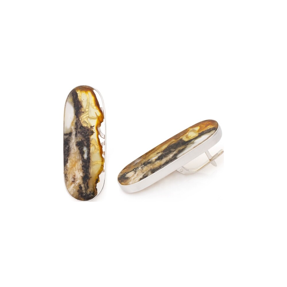 Amber Leaf Earrings — AMBERRA earrings
