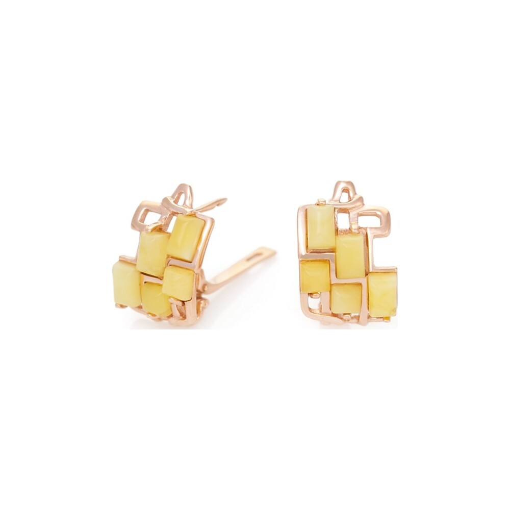 Basket Weave Butter Earrings — AMBERRA earrings