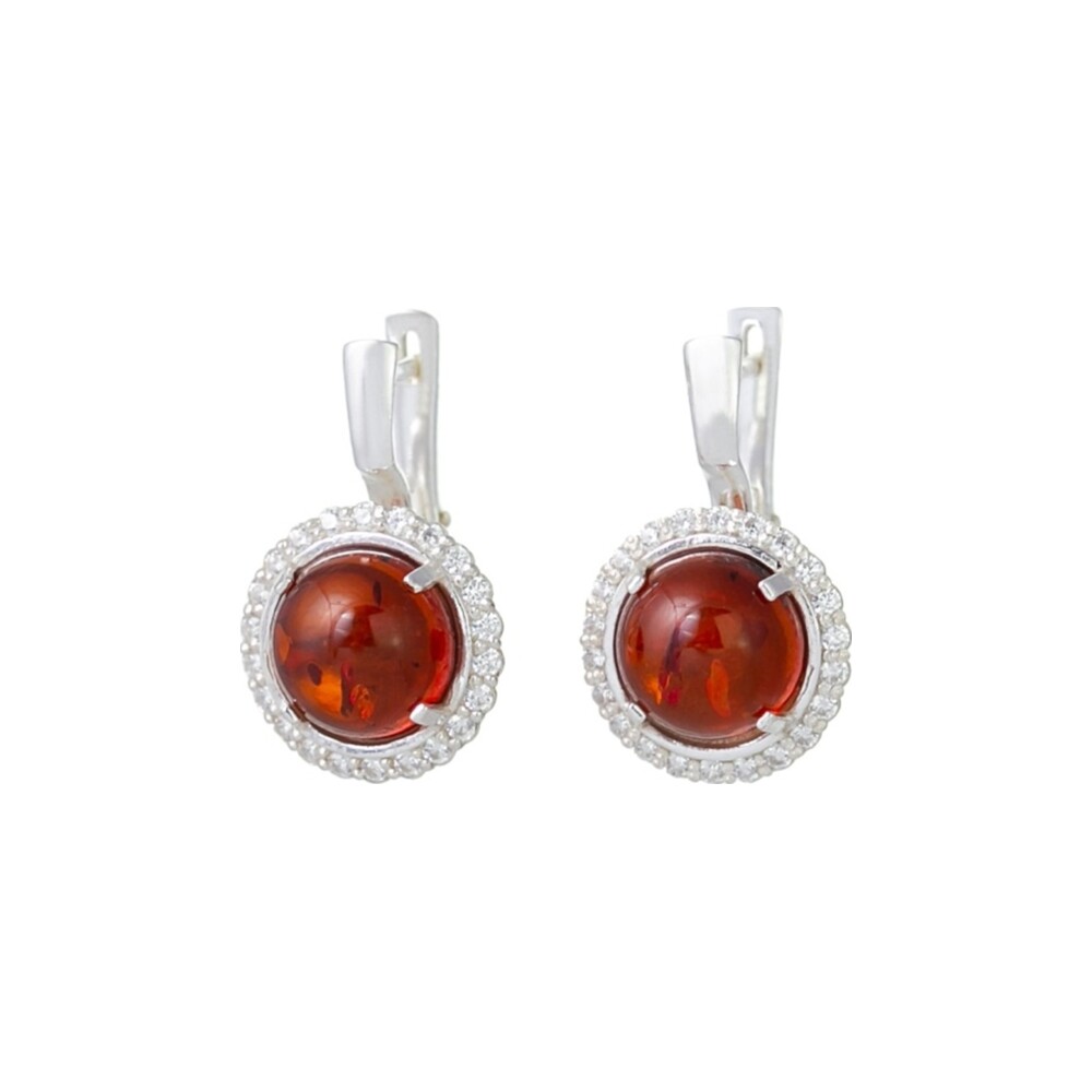 Halo Cherry Drop Earrings — AMBERRA earrings
