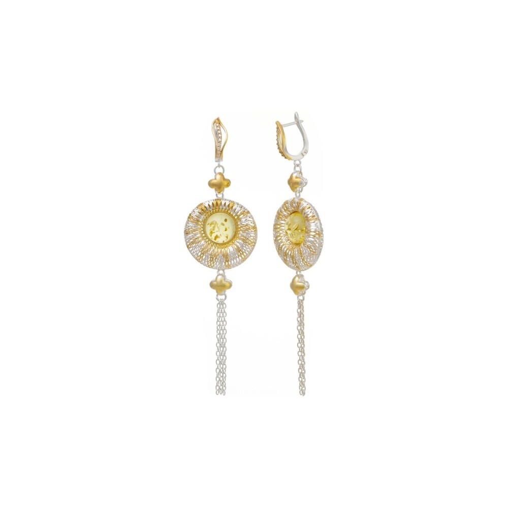 Sunburst Tassel Earrings — AMBERRA earrings