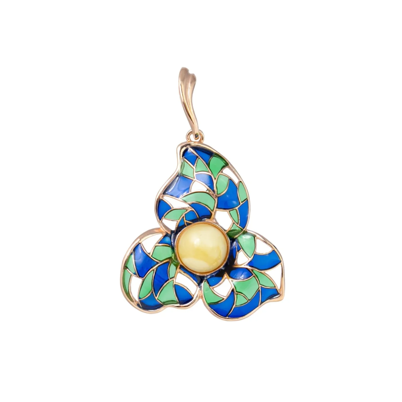Mosaic Flame — AMBERRA pendants
