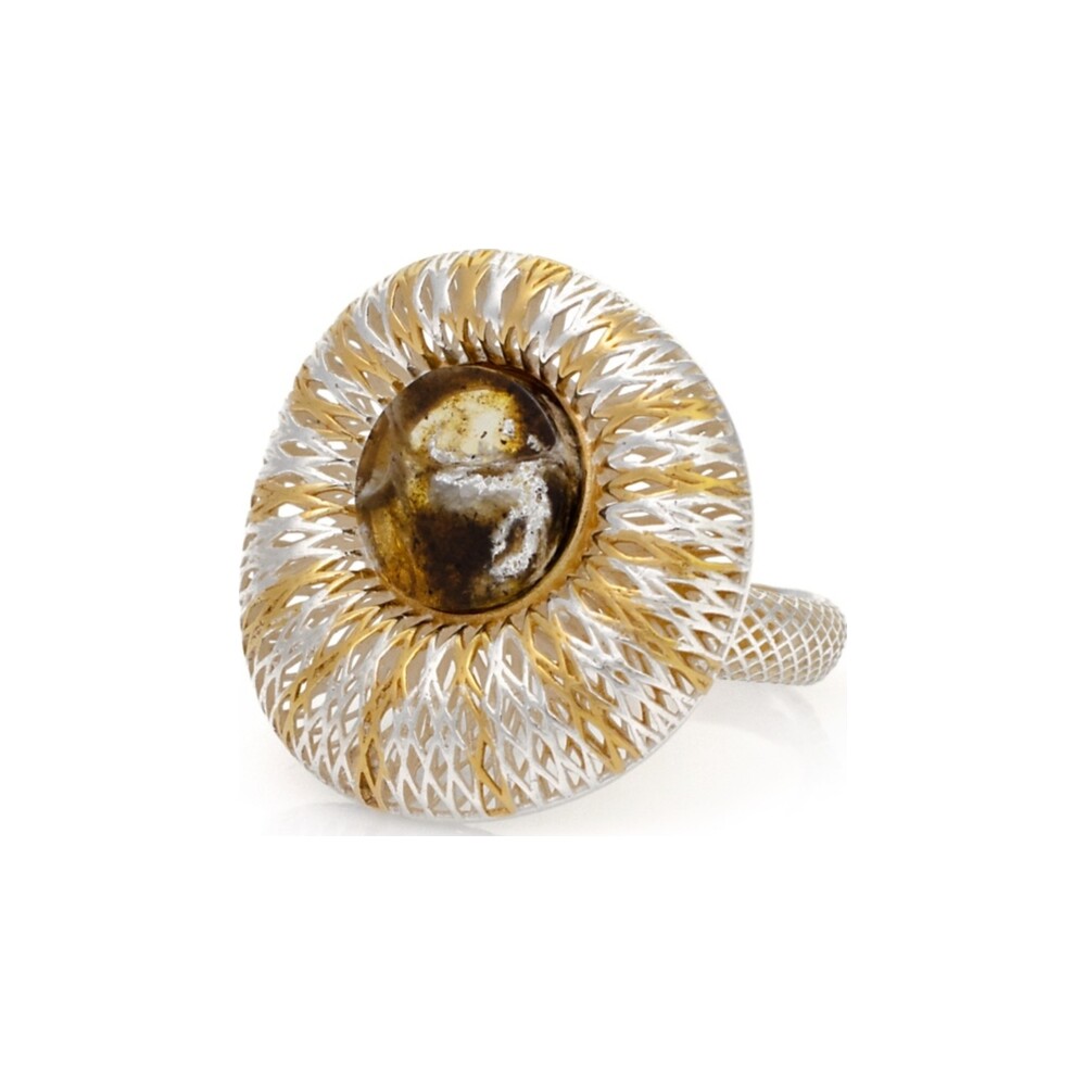 Everyday amber ring for women handcrafted in Bali